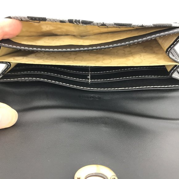 COACH POPPY SIGNATURE WALLET LEATHER AND CANVAS - Picture 5 of 11